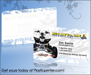 Clear Plastic Card Printing Sample 11 