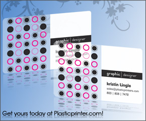 Frosted Plastic Card Printing Sample 10 