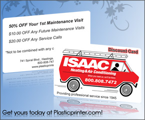 Plastic Discount Card Printing Sample 13 