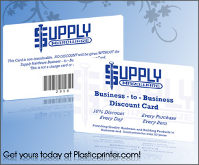 Plastic Discount Card Printing Sample 15 