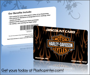 Plastic Discount Card Printing Sample 2 