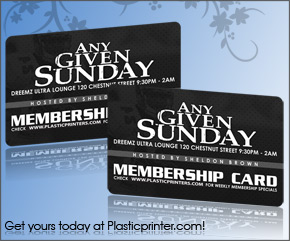 Plastic Membership Card Printing Sample 12 