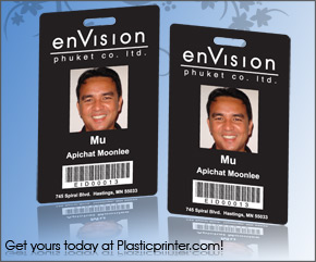 Plastic ID Badge Printer Sample 4 