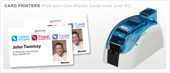 Plastic Card Printer Store. Save time, buy online! Everything you need to print your own plastic cards.