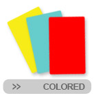 Blank Colored Plastic Card Stock