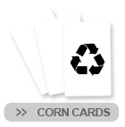 Corn Cards, Environmentally Friendly Plastic Card Alternative