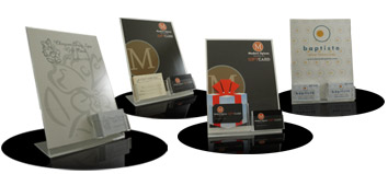 Acrylic Gift Card Display Stand Styles
