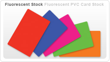 Fluorescent Blank Plastic Card Stock