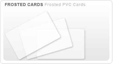 Frosted Blank Plastic Card Stock