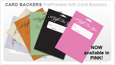 Generic Gift Card Backers