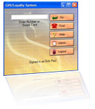 Gift Card Management Software Screen Shot