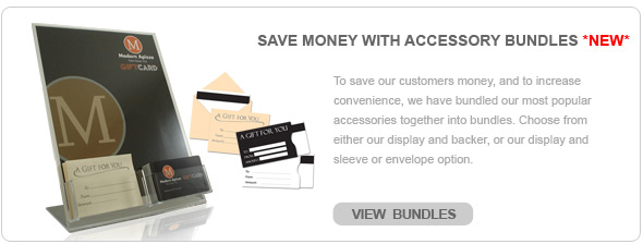 Plastic Gift Card Accessory Bundle