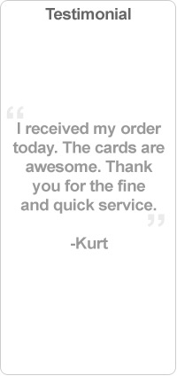 Gift Card Supply Store, Plastic Printer Testimonials