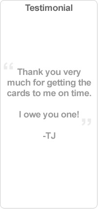 Gift Card Supply Store, Plastic Printer Testimonials